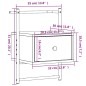 vidaXL Comodino a Muro Rovere Sonoma 35x30x51 cm Legno Multistrato vidaXL Comodino a Muro Rovere Sonoma 35x30x51 cm Legno Multistrato