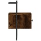 vidaXL Comodino a Muro Rovere Fumo 35x30x51 cm Legno Multistrato vidaXL Comodino a Muro Rovere Fumo 35x30x51 cm Legno Multistrato