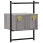 vidaXL Comodino a Muro Grigio Sonoma 35x30x51 cm Legno Multistrato vidaXL Comodino a Muro Grigio Sonoma 35x30x51 cm Legno Multistrato