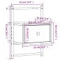 vidaXL Comodino a Muro Grigio Sonoma 35x30x51 cm Legno Multistrato vidaXL Comodino a Muro Grigio Sonoma 35x30x51 cm Legno Multistrato