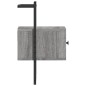 vidaXL Comodini a Muro 2 pz Grigio Sonoma 35x30x51cm Legno Multistrato