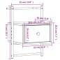 vidaXL Comodini a Muro 2 pz Grigio Sonoma 35x30x51cm Legno Multistrato