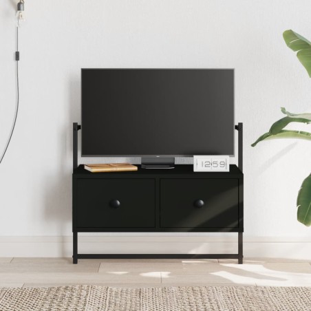 vidaXL Mobile TV a Muro Nero 60,5x30x51 cm in Legno Multistrato