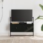 vidaXL Mobile TV a Muro Nero 60,5x30x51 cm in Legno Multistrato vidaXL Mobile TV a Muro Nero 60,5x30x51 cm in Legno Multistrato