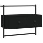 vidaXL Mobile TV a Muro Nero 60,5x30x51 cm in Legno Multistrato vidaXL Mobile TV a Muro Nero 60,5x30x51 cm in Legno Multistrato