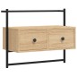 vidaXL Mobile TV a Muro Rovere Sonoma 60,5x30x51 cm Legno Multistrato vidaXL Mobile TV a Muro Rovere Sonoma 60,5x30x51 cm Legno Multistrato