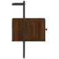 vidaXL Comodini a Muro 2pz Rovere Marrone 35x30x51cm Legno Multistrato vidaXL Comodini a Muro 2pz Rovere Marrone 35x30x51cm Legno Multistrato