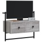 vidaXL Mobile TV a Muro Grigio Sonoma 60,5x30x51 cm Legno Multistrato vidaXL Mobile TV a Muro Grigio Sonoma 60,5x30x51 cm Legno Multistrato