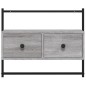 vidaXL Mobile TV a Muro Grigio Sonoma 60,5x30x51 cm Legno Multistrato vidaXL Mobile TV a Muro Grigio Sonoma 60,5x30x51 cm Legno Multistrato