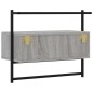 vidaXL Mobile TV a Muro Grigio Sonoma 60,5x30x51 cm Legno Multistrato vidaXL Mobile TV a Muro Grigio Sonoma 60,5x30x51 cm Legno Multistrato
