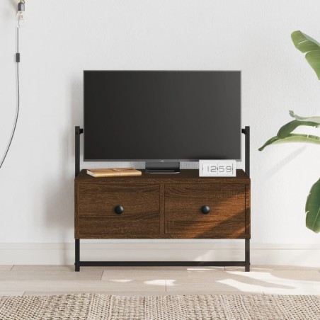 vidaXL Mobile TV a Muro Rovere Marrone 60,5x30x51 cm Legno Multistrato
