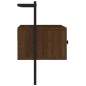 vidaXL Mobile TV a Muro Rovere Marrone 60,5x30x51 cm Legno Multistrato