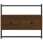vidaXL Mobile TV a Muro Rovere Marrone 60,5x30x51 cm Legno Multistrato