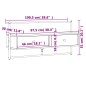 vidaXL Mobile TV a Muro Nero 100,5x30x51 cm in Legno Multistrato