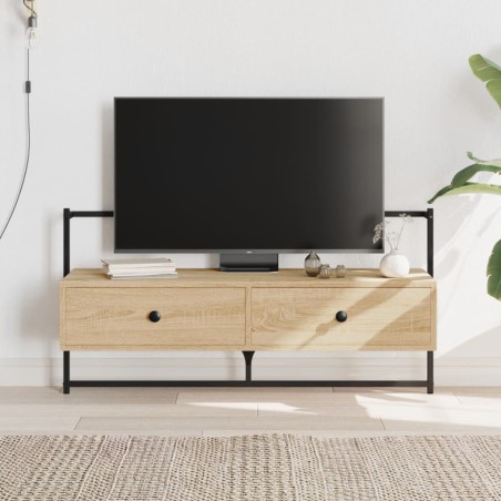 vidaXL Mobile TV a Muro Rovere Sonoma 100,5x30x51 cm Legno Multistrato