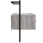 vidaXL Mobile TV a Muro Grigio Sonoma 100,5x30x51 cm Legno Multistrato vidaXL Mobile TV a Muro Grigio Sonoma 100,5x30x51 cm Legno Multistrato