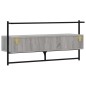vidaXL Mobile TV a Muro Grigio Sonoma 100,5x30x51 cm Legno Multistrato vidaXL Mobile TV a Muro Grigio Sonoma 100,5x30x51 cm Legno Multistrato