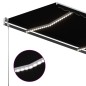 Tenda da Sole Retrattile Manuale con LED 400x300 cm Antracite Tenda da Sole Retrattile Manuale con LED 400x300 cm Antracite