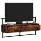 vidaXL Mobile TV a Muro Rovere Fumo 100,5x30x51 cm Legno Multistrato vidaXL Mobile TV a Muro Rovere Fumo 100,5x30x51 cm Legno Multistrato