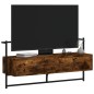 vidaXL Mobile TV a Muro Rovere Fumo 100,5x30x51 cm Legno Multistrato vidaXL Mobile TV a Muro Rovere Fumo 100,5x30x51 cm Legno Multistrato
