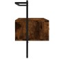 vidaXL Mobile TV a Muro Rovere Fumo 100,5x30x51 cm Legno Multistrato vidaXL Mobile TV a Muro Rovere Fumo 100,5x30x51 cm Legno Multistrato