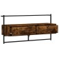 vidaXL Mobile TV a Muro Rovere Fumo 100,5x30x51 cm Legno Multistrato vidaXL Mobile TV a Muro Rovere Fumo 100,5x30x51 cm Legno Multistrato
