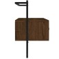 vidaXL Mobile TV a Muro Rovere Marrone 100,5x30x51cm Legno Multistrato vidaXL Mobile TV a Muro Rovere Marrone 100,5x30x51cm Legno Multistrato