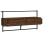vidaXL Mobile TV a Muro Rovere Marrone 100,5x30x51cm Legno Multistrato vidaXL Mobile TV a Muro Rovere Marrone 100,5x30x51cm Legno Multistrato