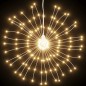 vidaXL Illuminazione di Natale Galassia 140 LED Bianco Caldo 17 cm