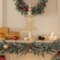 vidaXL Albero di Natale Decorativo in Legno 60 cm Legno Massello Pino