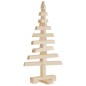 vidaXL Albero di Natale Decorativo in Legno 60 cm Legno Massello Pino
