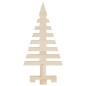 vidaXL Albero di Natale Decorativo in Legno 60 cm Legno Massello Pino