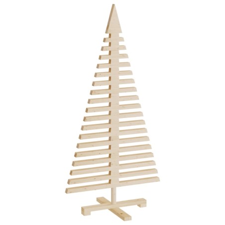 vidaXL Albero di Natale Decorativo in Legno 120 cm Legno Massello Pino