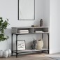 vidaXL Tavolino Consolle Grigio Sonoma 100x30,5x75cm Legno Multistrato vidaXL Tavolino Consolle Grigio Sonoma 100x30,5x75cm Legno Multistrato