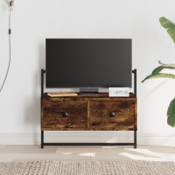 vidaXL Mobile TV a Muro Rovere Fumo 60,5x30x51 cm in Legno Multistrato
