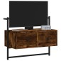 vidaXL Mobile TV a Muro Rovere Fumo 60,5x30x51 cm in Legno Multistrato vidaXL Mobile TV a Muro Rovere Fumo 60,5x30x51 cm in Legno Multistrato