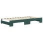 vidaXL Divano Letto con Letto Estraibile Verde Scuro 90x200cm Velluto vidaXL Divano Letto con Letto Estraibile Verde Scuro 90x200cm Velluto