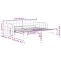 vidaXL Divano Letto con Letto Estraibile Verde Scuro 90x200cm Velluto vidaXL Divano Letto con Letto Estraibile Verde Scuro 90x200cm Velluto