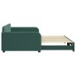 vidaXL Divano Letto con Letto Estraibile Verde Scuro 100x200cm Velluto vidaXL Divano Letto con Letto Estraibile Verde Scuro 100x200cm Velluto