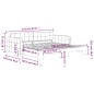 vidaXL Divano Letto con Letto Estraibile Verde Scuro 100x200cm Velluto vidaXL Divano Letto con Letto Estraibile Verde Scuro 100x200cm Velluto