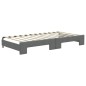 vidaXL Divano Letto con Letto Estraibile Grigio Scuro 100x200 Tessuto vidaXL Divano Letto con Letto Estraibile Grigio Scuro 100x200 Tessuto