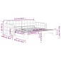 vidaXL Divano Letto con Letto Estraibile Grigio Chiaro 90x190 Velluto vidaXL Divano Letto con Letto Estraibile Grigio Chiaro 90x190 Velluto