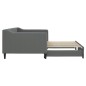 vidaXL Divano Letto con Letto Estraibile Grigio Scuro 90x190cm Tessuto vidaXL Divano Letto con Letto Estraibile Grigio Scuro 90x190cm Tessuto
