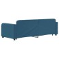 vidaXL Divano Letto con Letto Estraibile Blu 80x200 cm in Velluto vidaXL Divano Letto con Letto Estraibile Blu 80x200 cm in Velluto