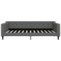 vidaXL Divano Letto con Letto Estraibile Grigio Scuro 100x200 Tessuto vidaXL Divano Letto con Letto Estraibile Grigio Scuro 100x200 Tessuto