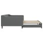 vidaXL Divano Letto con Letto Estraibile Grigio Scuro 100x200 Tessuto vidaXL Divano Letto con Letto Estraibile Grigio Scuro 100x200 Tessuto