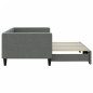 vidaXL Divano Letto con Letto Estraibile Grigio Scuro 90x200cm Tessuto vidaXL Divano Letto con Letto Estraibile Grigio Scuro 90x200cm Tessuto