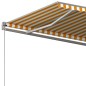 vidaXL Tenda da Sole Autoportante Automatica 400x300 cm Gialla Bianca vidaXL Tenda da Sole Autoportante Automatica 400x300 cm Gialla Bianca