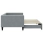 vidaXL Divano Letto con Letto Estraibile Grigio Chiaro 90x200 Tessuto