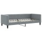 vidaXL Divano Letto con Letto Estraibile Grigio Chiaro 90x200 Tessuto